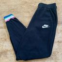 Nike  Women’s Sz Small Black Cotton Blend Accent Cuff Logo Joggers Photo 0