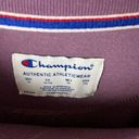 Champion  T Shirt Purple Large L Crewneck Sweatshirt Pullover Jumper Solid Photo 9