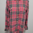 Polo  Ralph Lauren coral plaid linen blend button down size medium Photo 0