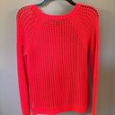 a.n.a . Womens Medium Crochet Open Knit Long Sleeve Crew Neck Sweater Photo 4