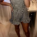 Gingham Sleeveless Romper Size M Photo 1