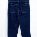 Universal Standard  Stevie High Rise Straight Cuffed Jeans 27" in Dark Indigo Photo 6