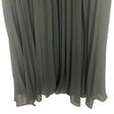 Laundry by Shelli Segal  Black Faux Leather Pleated Maxi Dress Size XS/S Photo 10