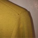 J.Jill  Pima Cotton 3/4-Sleeve V-Neck Top Size Medium Yellow With Pinhole Flaw Photo 1