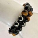 Onyx Tigers eye,  and hematite triple protection bracelet Photo 0