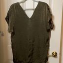 fab'rik Fab’rik Willa Satin Vneck blouse green M NWT Photo 6