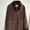 Jones New York Penny Lane Vintage Faux Fur Brown Coat Women’s Medium Photo 3