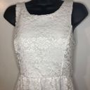 Lush Clothing LUSH WOMENS SLEEVELESS WHITE LACE SUMMER DRESS NWOT SIZE S Photo 2