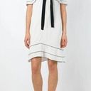 Proenza Schouler NWT. $1250  Off-the-shoulder bow crepe mini dress sz 6 Photo 6