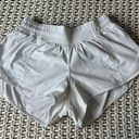 Lululemon athletica Hotty Hot Low-Rise Bone White Athletic Shorts Size 4 Regular Photo 0