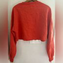 women's best Women’s Best size large orange cropped sweatshirt. Photo 4