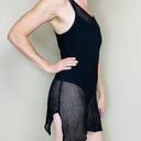 Black Sheer Mesh Swim Beach Tunic Tank Top Size L Photo 5