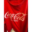 Coca-Cola Vintage‎  Classic Red & White 100% Cotton Cropped Long Sleeve T-Shirt Photo 6