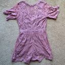  | She + Sky pink lace sheer romper Photo 3