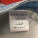 Hidden Jeans  Distressed Cropped Light Wash Jeans with a Raw Hem. Size 26. Photo 8