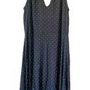 Loft  V-Neck Midi Sleeveless Polka Dot Dress Photo 0