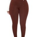 Naked Wardrobe  leggings chocolate brown size small Photo 1