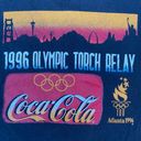 Coca-Cola Vintage 90s  Olympic Torch Relay Black Graphic T-shirt Photo 2