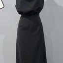 Entro  Black Sleeveless Cowl Neck Midi Dress Size Medium NWT Photo 0