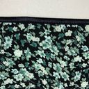 Vintage Blue  Maxi Skirt in Black Green All-Over Floral Side Slits Size Small Photo 4