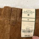 St. John’s Bay NWT  Suede Leather Lined Washable Pants Nutmeg Size 12 Photo 4