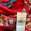 American Eagle Red Floral Jumpsuit Photo 4