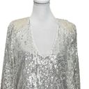 Majorelle  Ash White Silver Sequin Shimmer Mini New Years Eve Dress Womens Size S Photo 2