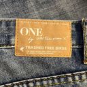 One Teaspoon  Trashed Free Birds Jeans Blue Acid Wash Highly Destroyed Photo 5