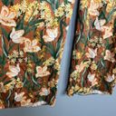 Krisa NWT  Flowy Wide Leg Floral Satin Pants High Waist Pockets Fall XS Photo 3