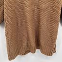 BKE  Buckle Cable Stitch Knit Pecan Brown Long Open Cardigan Sweater Size Large Photo 8