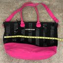 Victoria's Secret Victoria’s Secret sequin bling pink and black large tote weekender bag Photo 4