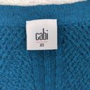 CAbi  Teal Blue Deco Button Front Cardigan Sweater Women's Size XS Knit 3712 Photo 7