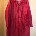 Jones New York 🩷 SOLD 🩷 SIGNATURE Coral/Red Trench Size L Photo 0