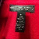 Ralph Lauren  Jean Company Red Wrap long sleeve 100% Cotton Dress Sz Medium Photo 10