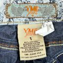 YMI Jeans Y2K  Denim Shorts Womens Size 1 Blue Stretch Low Rise VTG Casual Beach Photo 3