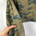 Lovers + Friends  Camo Cropped Oversized Knitted Tee Top Wide Sleeves Camouflage Photo 6