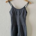 One Piece Seamless Ribbed Onesie, Athletic Grey  Photo 0