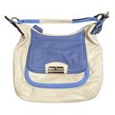 Coach  Kristin Spectator Leather Hobo Shoulder Bag Blue White Used 22509 Photo 0