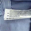 ZARA  Blue Short Sleeve Pinstripe Button Down Shirt Size XS Photo 5