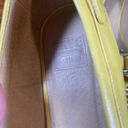 Frye  Yellow Leather Buckle Detail Peep Toe Wedges Women SZ 6 Photo 5