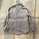 Good American  Tan Fleece Shacket Photo 9