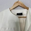 Akris  Lamb Nappa Cropped White Leather Jacket Photo 6