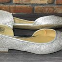 Juicy Couture Womens  Rhinestone Ballet Flats Size 7.5 Silver Slip On Shoe Photo 6