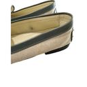 Tod's  canvas leather loafer penny oxford beige green size 9 Photo 7