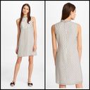 Karl Lagerfeld  Lace-Yoke Jacquard Black and White Shift Dress Photo 1