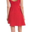 Cinq à Sept Cinq a Sept Jeanette Red Tie Shoulder Flare Mini Dress Size 4 NWT Photo 3