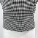 Cupcakes and Cashmere New  Plaid Tank Top Black White Photo 3