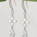 NWT Wedding Earrings for Brides, Bridesmaids, Cubic Zirconia Bridal Photo 0