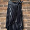 White House | Black Market NWOT Metallic Pleated Wrap MIDI Skirt. 0  Photo 1