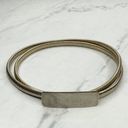 The Bar Vintage Gold Tone Buckle Coil Stretch Cinch Belt Size Small S Photo 4